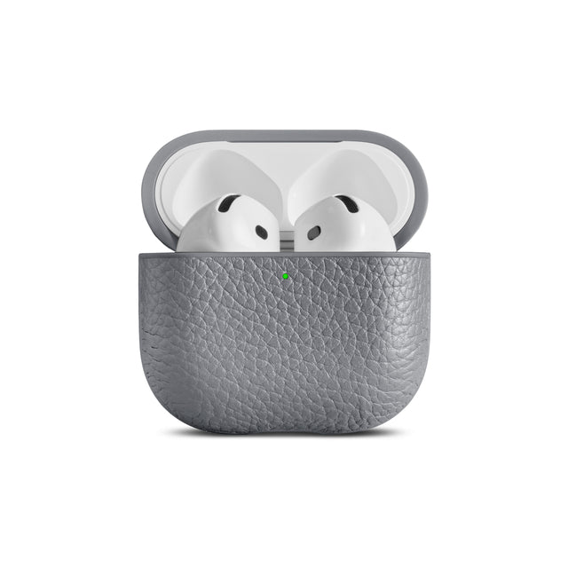 WOOLNUT airpods 5 4 case leather grey 1
