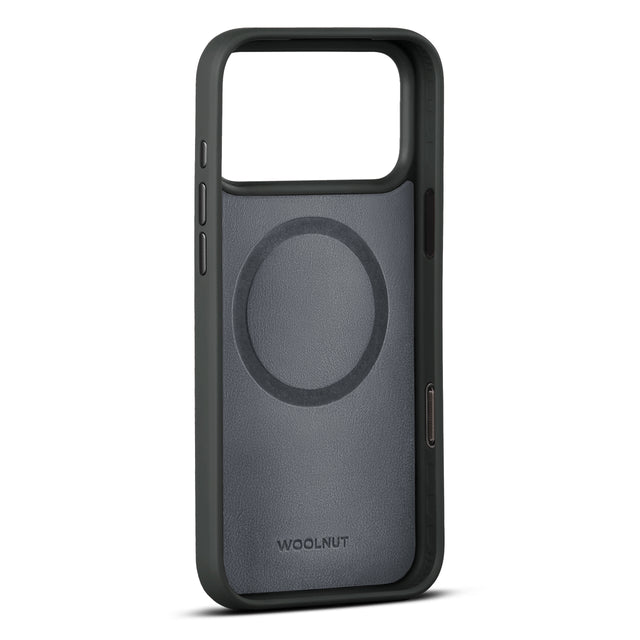 woolnut iphone 17 pro max leather case black 3
