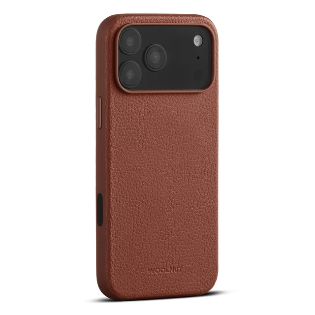 woolnut iphone 17 pro max leather case cognac 2