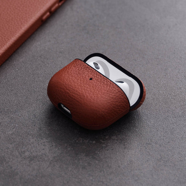 leather case airpods 3 gen pro 2 gen woolnut