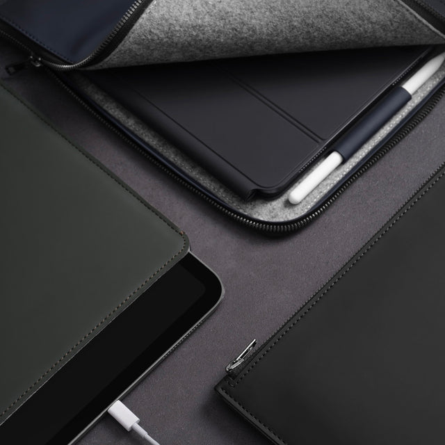 woolnut ipad pro 11 2025 case sleeve matte pu coated for ipad magic keyboard apple pencil pro
