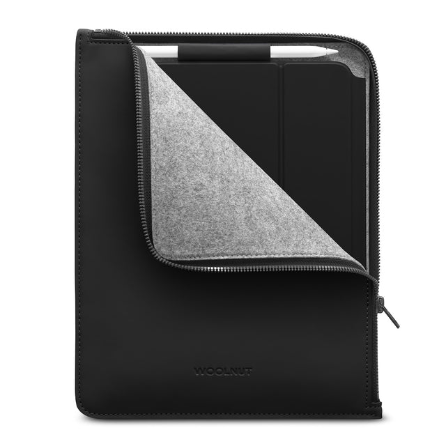 woolnut matte pu folio for 11 inch ipad pro air black 1