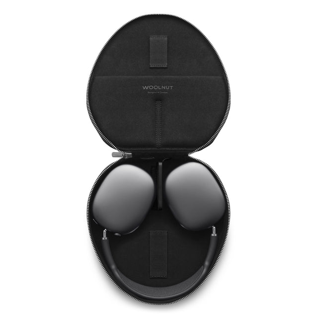 woolnut airpods max leather case cover black