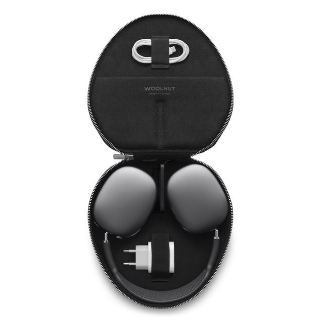 woolnut airpods max leather case cover black