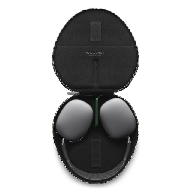 woolnut airpods max leather case green