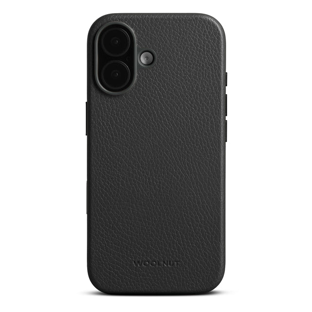 woolnut iphone 17 leather case black 1