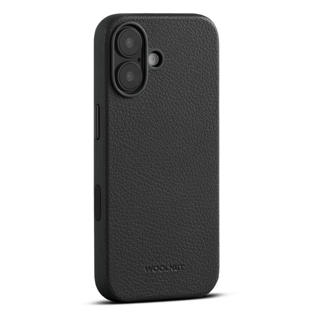 woolnut iphone 17 leather case black 2