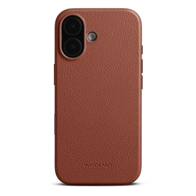 woolnut iphone 17 leather case cognac 1