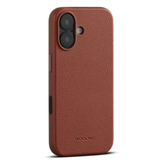 woolnut iphone 17 leather case cognac 2
