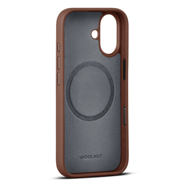 woolnut iphone 17 leather case cognac 3