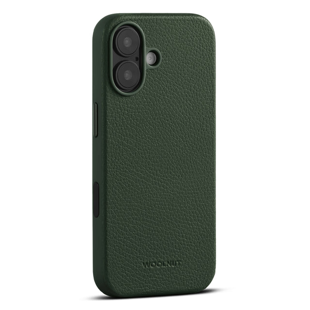 woolnut iphone 17 leather case green 2