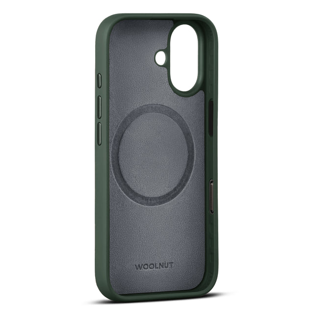 woolnut iphone 17 leather case green 3