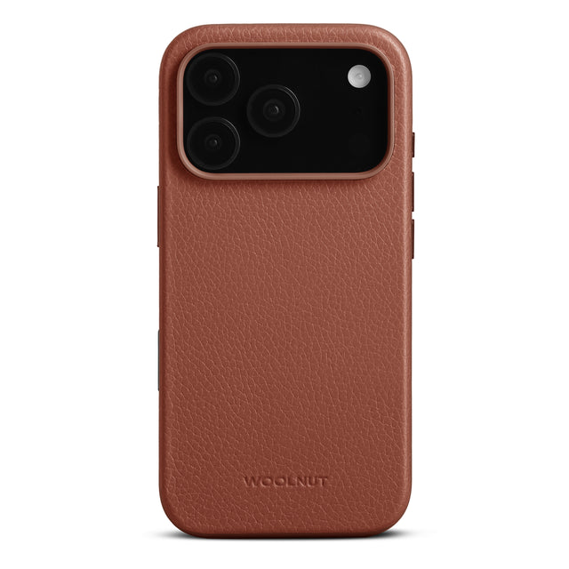 woolnut iphone 17 pro leather case cognac 1