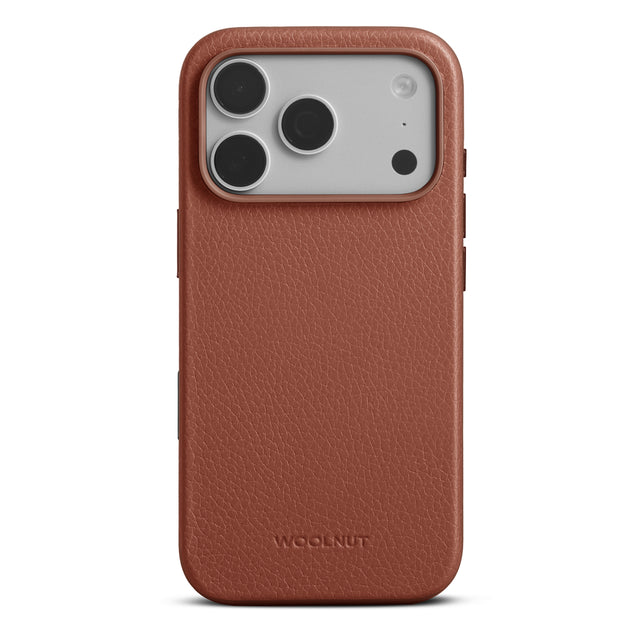 woolnut iphone 17 pro leather case cognac 1