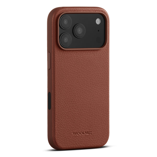woolnut iphone 17 pro leather case cognac 2