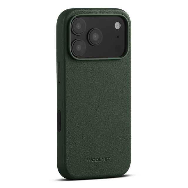 woolnut iphone 17 pro leather case green 2