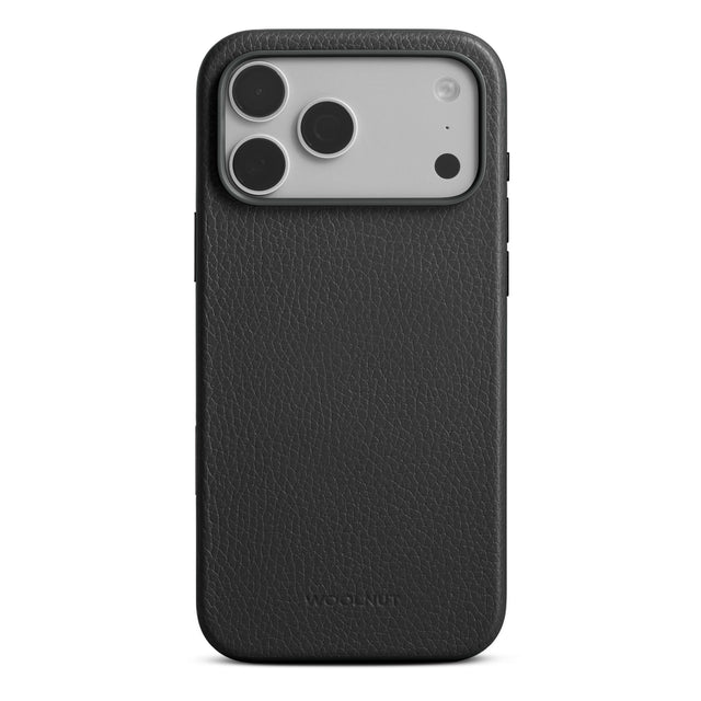 woolnut iphone 17 pro max leather case black 1
