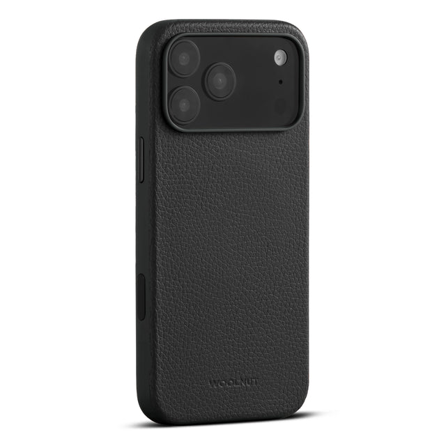 woolnut iphone 17 pro max leather case black 2