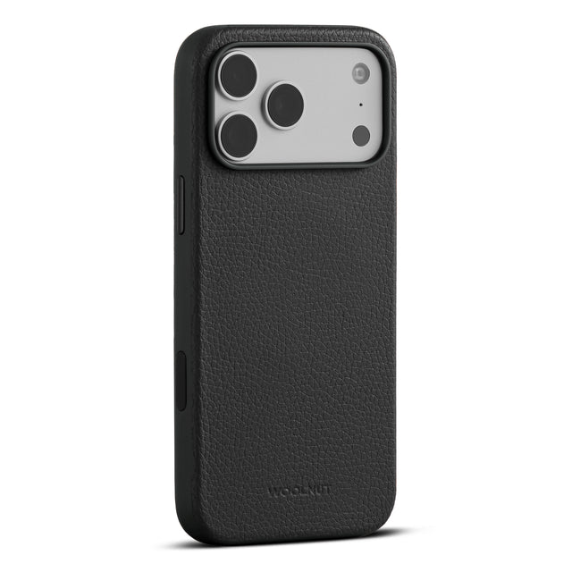 woolnut iphone 17 pro max leather case black 2