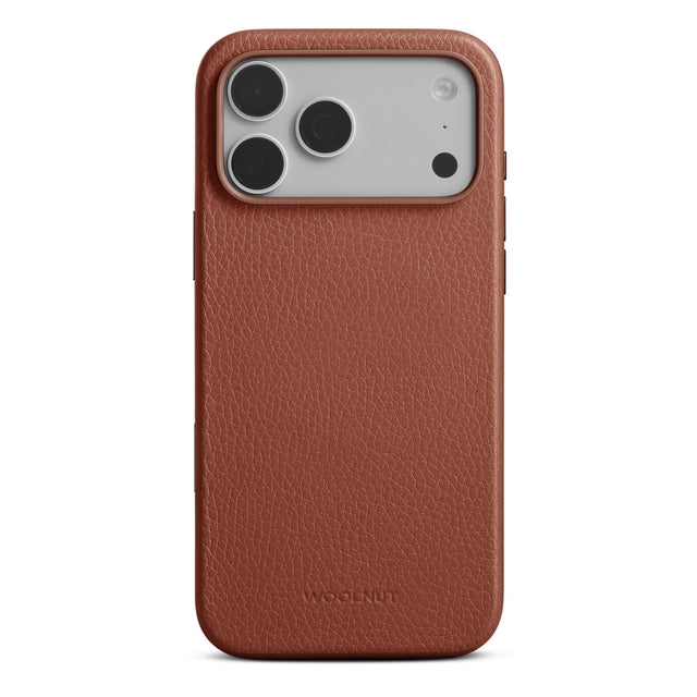 woolnut iphone 17 pro max leather case cognac 1