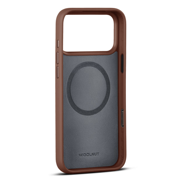 woolnut iphone 17 pro max leather case cognac 3