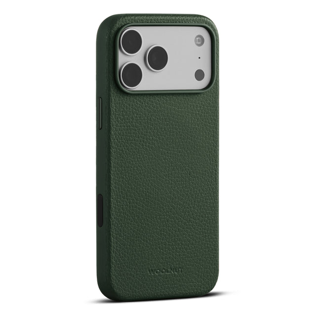 woolnut iphone 17 pro max leather case green 2