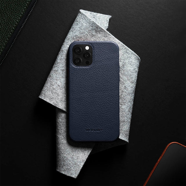 best iphone 12 leather case cover iphone 12 mini pro max blue woolnut